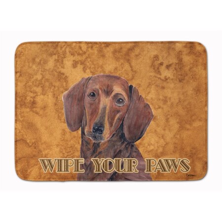 Carolines Treasures Dachshund Wipe Your Paws Machine Washable Memory Foam Mat SC9137RUG